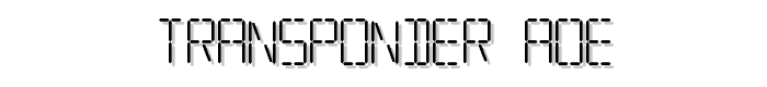Transponder AOE font